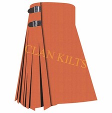 Saffron 8-yard Scottish Handmade Traditional Tartan Kilt For Men Custom Kilt