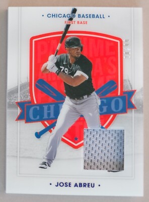 Jose Abreu 2021 Chronicles America's Pastime SP Blue Worn Patch /99 White Sox 72