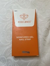 Modelones Semi cured Gel Nail Strip, White
