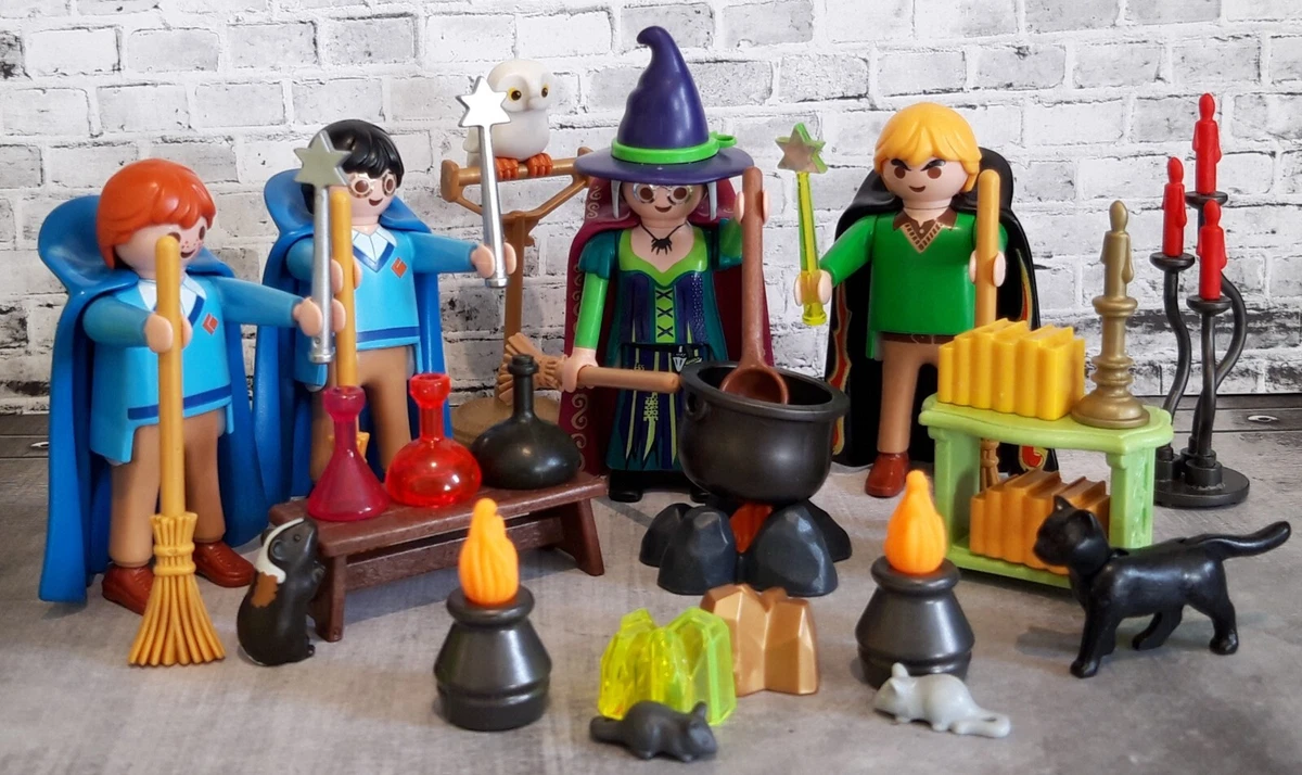 PLAYMOBIL HARRY POTTER RON DRACO MINERVA FIGURINE HOGWARTS POTIONS BAGUETTE