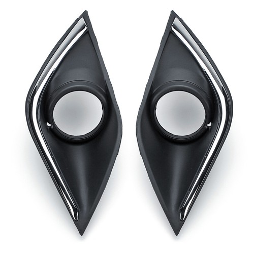 For Mitsubishi Outlander 2015-2021 Front Bumper Fog Lights w/ Chrome Cover Bezel - Picture 14 of 24