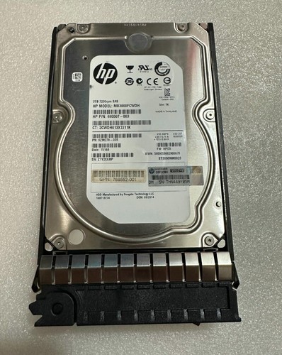 769550-B21 3TB 7.2K SAS 3.5in DP MDL Hard Drive 769771-001 ST3000NM0023 - 第 1/4 張圖片