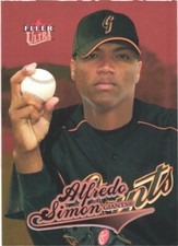 2004 Ultra #308 Alfredo Simon San Francisco Giants Rookie Card. rookie card picture