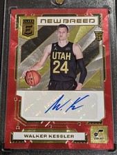 2022-23 Panini Donruss Elite Walker Kessler ROOKIE RED AUTO /49 RC New Breed