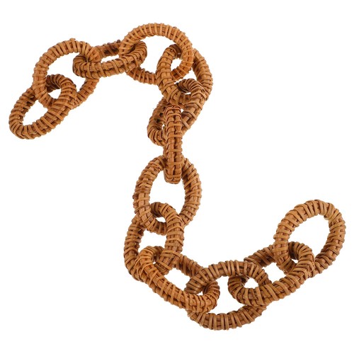 Rustic Link Chain Rattan Woven Rattan Woven Chain Link Decor