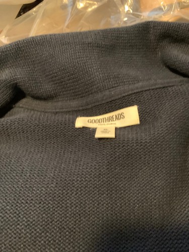 Goodthreads Men's Shawl Cardigan Sweater Navy Blue Size XLarge NWT - Picture 4 of 6