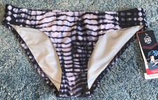 NWT Women s Speedo PowerFlex Eco Hipster Bottom. Black/Gray Sz X-large 834913