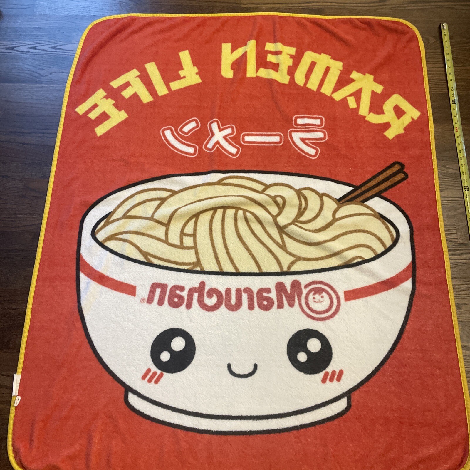 Maruchan Ramen Noodle Super Soft Throw Blanket 50” X 60” Red Yellow eBay