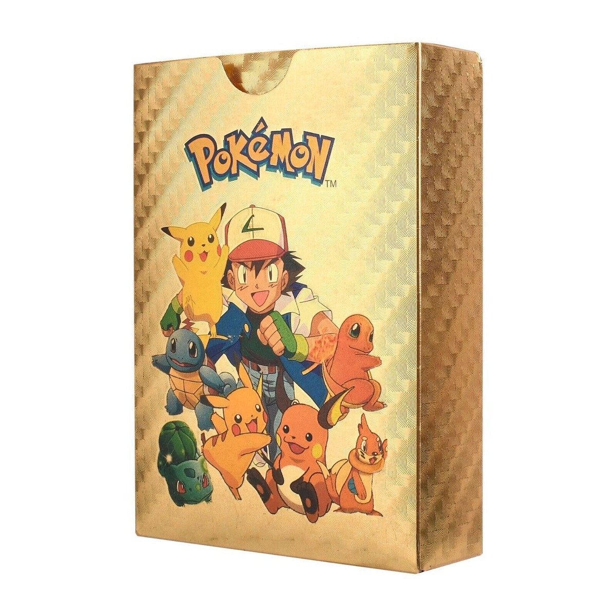 55 Pokemon Gold Karten Set - Inklusive 7 Vstar, 29 Vmax, 16 V Karten | Mit Deck Box & Verschiedenen Seltenen Folienkarten