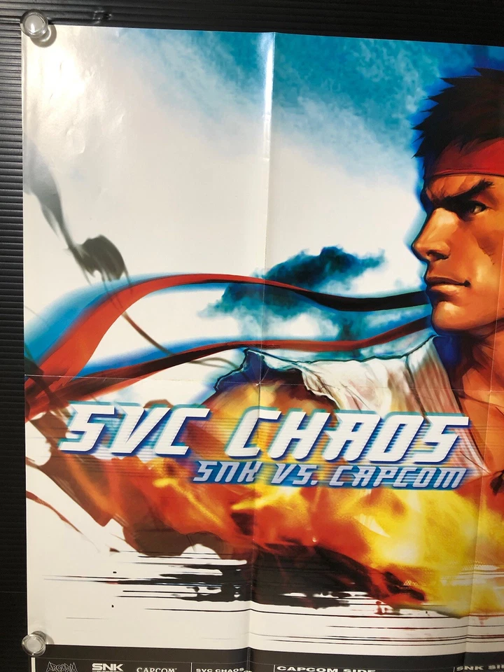 SNK vs CAPCOM SVC CHAOS / KYO&KEN : 2003 KOF•Street FighterII Poster (Fold:NM - Image 3 of 4