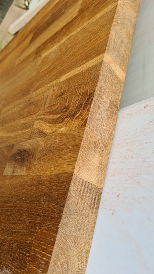 Solid Oak Desktop Worktop Offcuts 118cm / 133cm 40mm Thick eBay