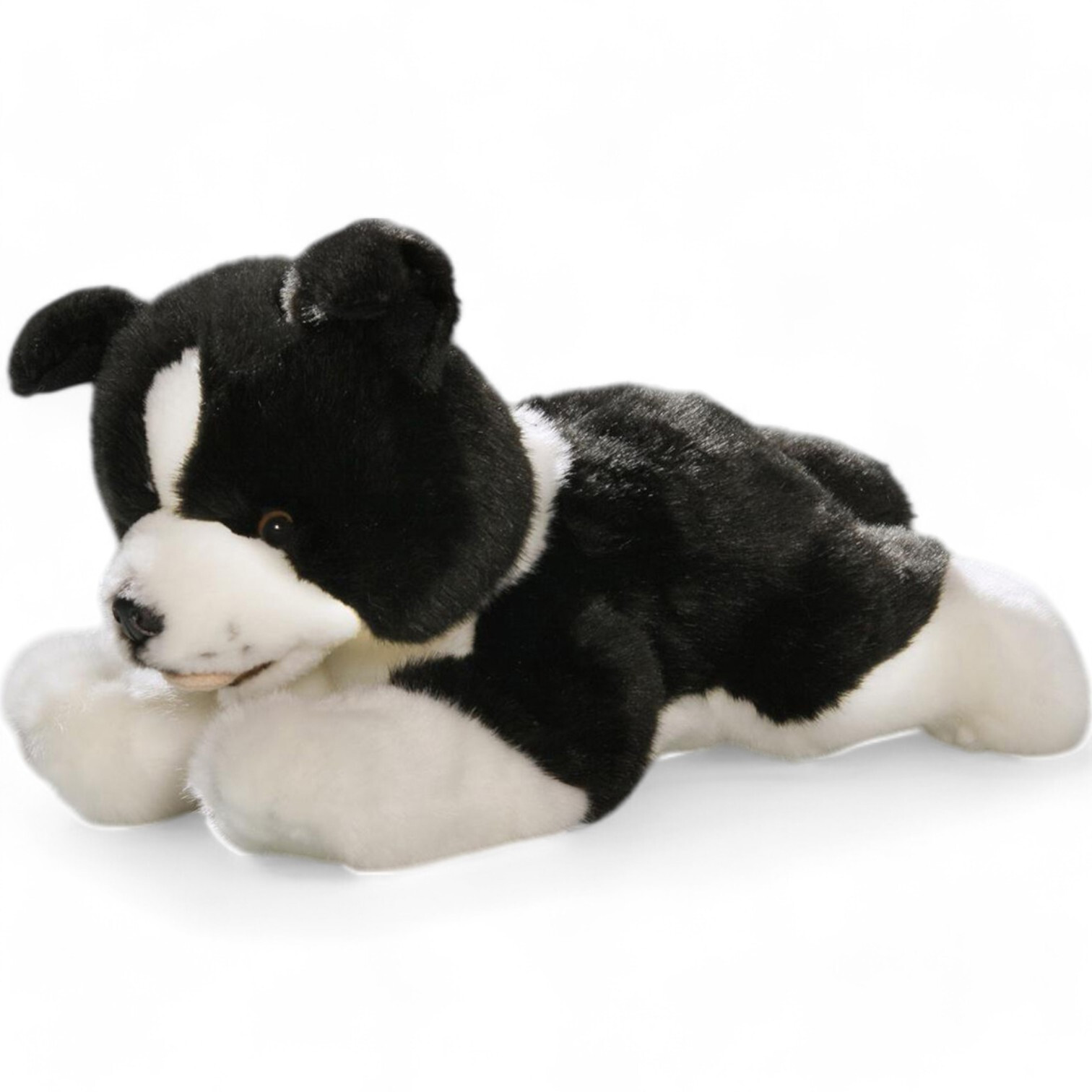 Carl Dick Border Collie Dog puppy lying, Soft Toy, Cuddly Toy