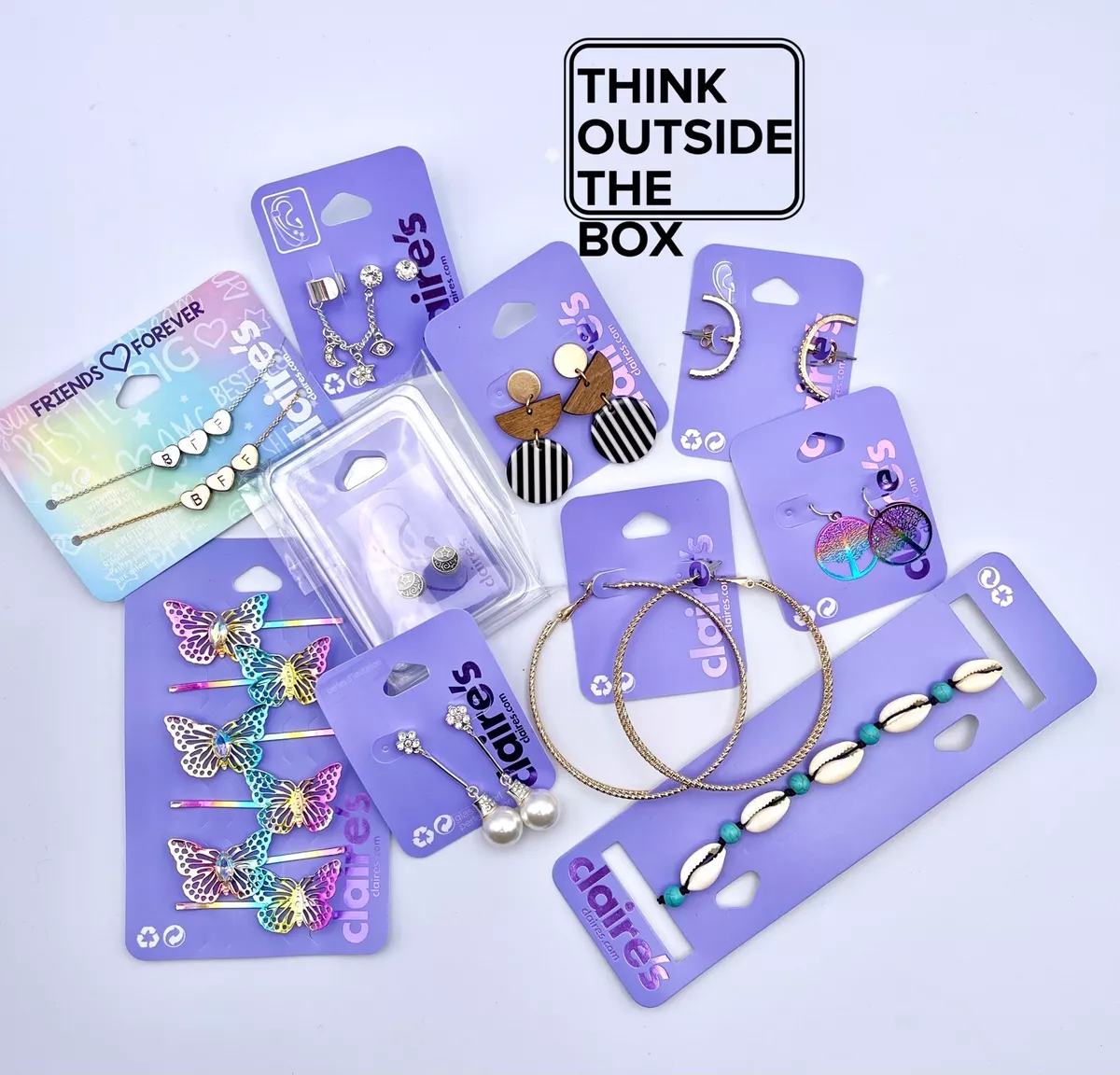 Claire’s Accessories Jewellery Gift Bundle Best Friends School Earrings  Clips