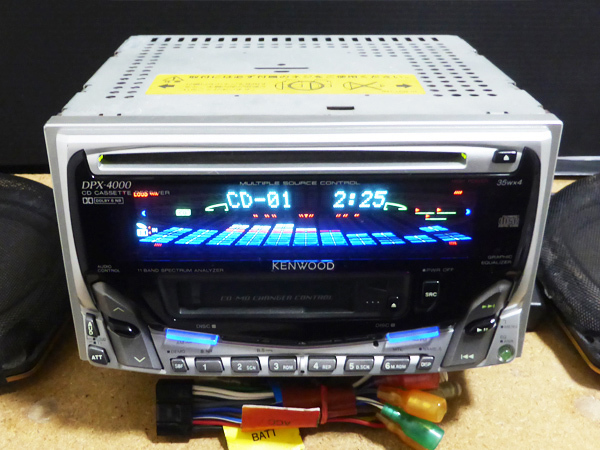KENWOOD DPX-4000 dual-size CD Cassette Player 2DIN