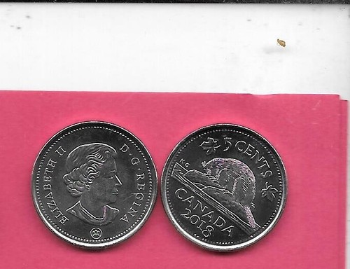 CANADA CANADIAN KM491 2018 UNC-UNCIRCULATED MINT-BU OLD 5 CENTS NICKEL COIN