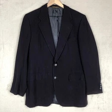 HART SCHAFFNER MARX Gold Trumpeter 100% Cashmere Blazer Mens Sz 40 Purple Jacket