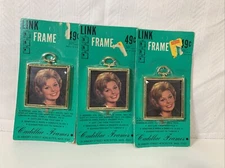 VTG Link Frames Mini Picture Frames 70s USA Cadillac Frames lot of 3
