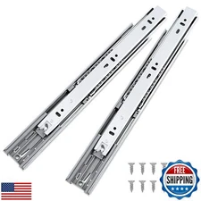 Probrico 5 Pairs 16 Inch Soft Close Drawer Slides, Ball Bearing Full Extensio