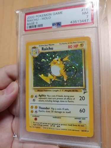 Raichu Base Set 2 Psa 7 - 第 1/3 張圖片