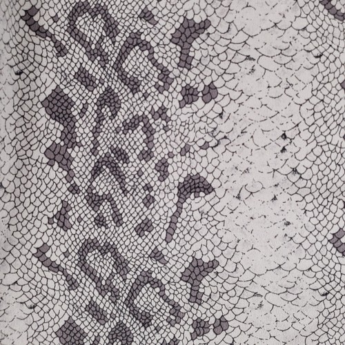 Mel & Lisa Shirt Women 12 Gray Silk Python Snakeskin Button Up Notch Long Sleeve - Picture 4 of 10