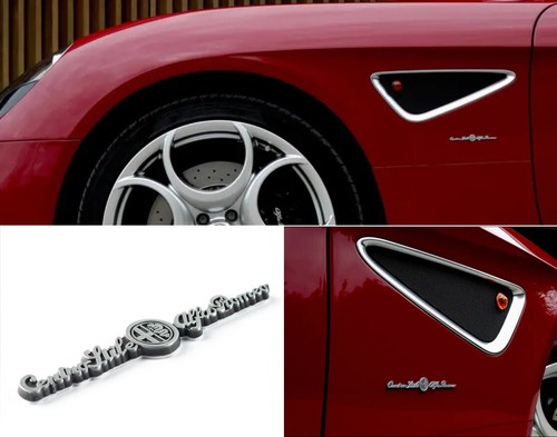 Centro Estilo Alfa Romeo 8C Guardabarros Emblema Estilo Centro Metal Pegatina... - Imagen 4 de 8