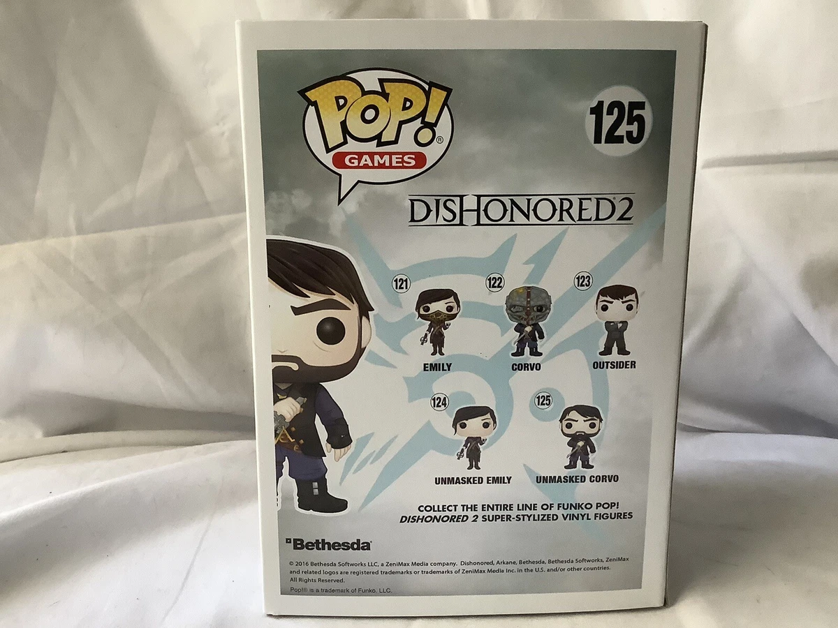 Funko Pop Games Unmasked Corvo 125 Dishonored 2 GameStop Exclusive