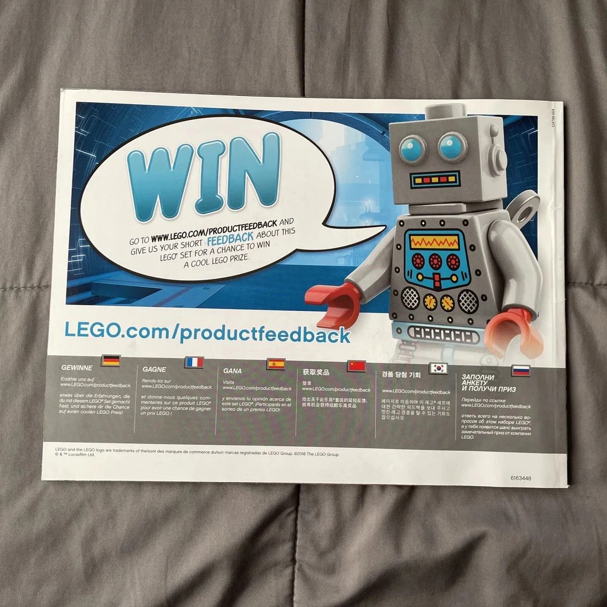Lego Star Wars 75151 Clone Turbo Tank Instruction Manual Booklet
