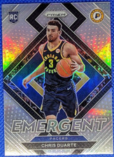 2021-22 Panini Prizm CHRIS DUARTE RC #14 Emergent Silver Indiana Pacers