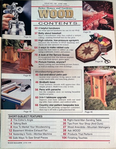 Vintage Wood Magazine : June 1998 : Issue # 106 - Picture 2 of 2