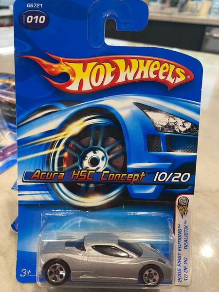 2005 Hot Wheels #010 Acura HSC Konzept 10/20 First Editions Realistix Silber-image