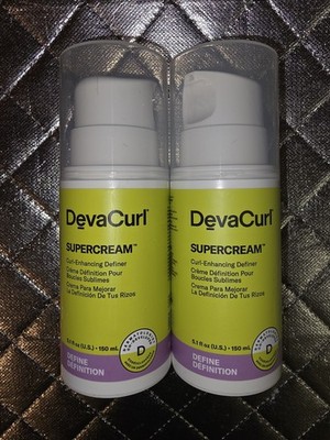 DevaCurl SUPERCREAM Curl-Enhancing Definer 5.1 oz Lot Of 2