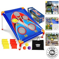 Durable 10-Piece Outdoor Cornhole Game for Backyard Parties Gatherings