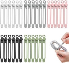 Universal cable organizer,silicone cable tie,reusable cable management organizer
