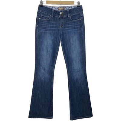 Paige Jeans Women 26 (29x32) Blue Boot Cut Hidden Hills Denim Y2K Flare USA Boho