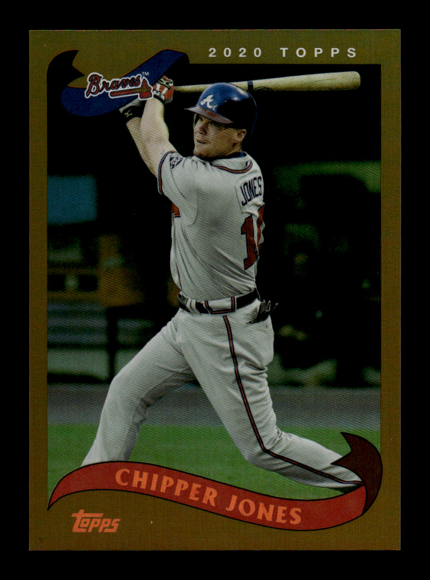 2020 Topps Archives Chipper Jones #220 Orange Foil /75