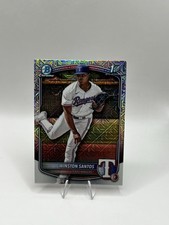 2025 Bowman Mega Box WINSTON SANTOS Mojo Refractor Rangers 1st #BCP-121
