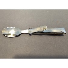 Pinzas para servir buffet de acero inoxidable - cuchara doble - 4,25 pulgadas