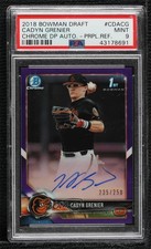 2018 Bowman Draft Chrome Pick Purple Refractor Cadyn Grenier PSA 9 Auto 0ba9