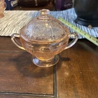 Vintage Pink Depression Glass Candy Dish Great Gift