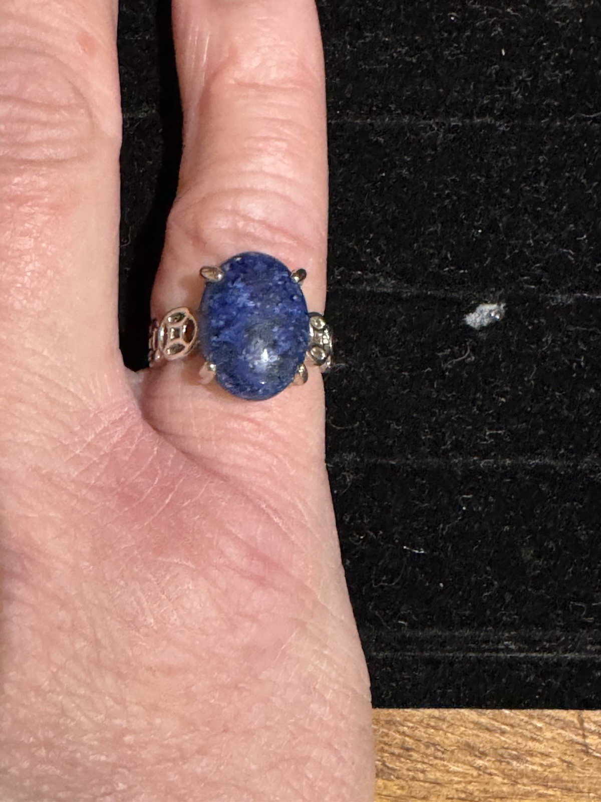 Silver Lapis Lazuli Ring - image 2