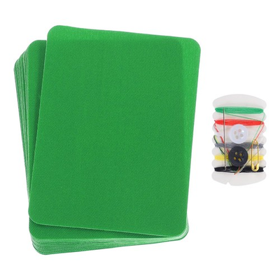 #ad 16 Pcs Iron on Patches with Sewing Kit Fabric Repair Patch 4.9quot;x3.7quot; Patches ... $15.84