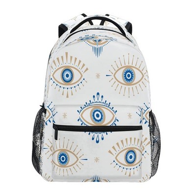 Evil Eye Backpack Bookbags Laptop Boys Girls Teens College Water Resistant