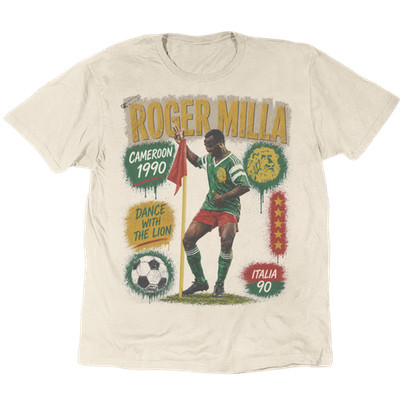 Vintage Roger Milla Dance With The Lion T-Shirt Unisex Tee S-5XL