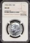 1966 SMS Kennedy Half Dollar NGC MS 68
