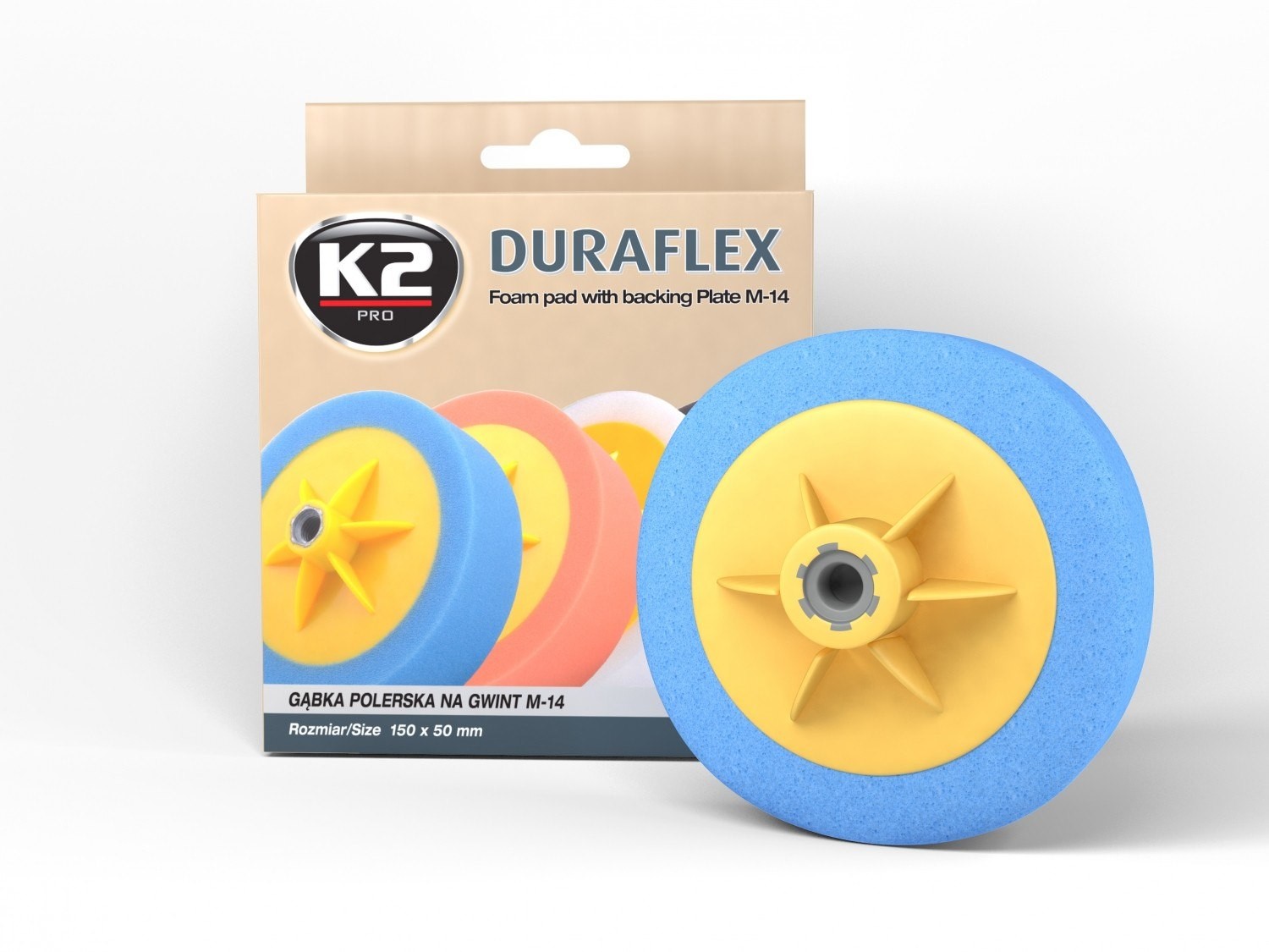 2x ✅Fits K2 KOSMETYKI CHEMIA L641 DURAFLEX - BLUE POLISHING SPONGE M ⭐UK Seller⭐ - Image 2