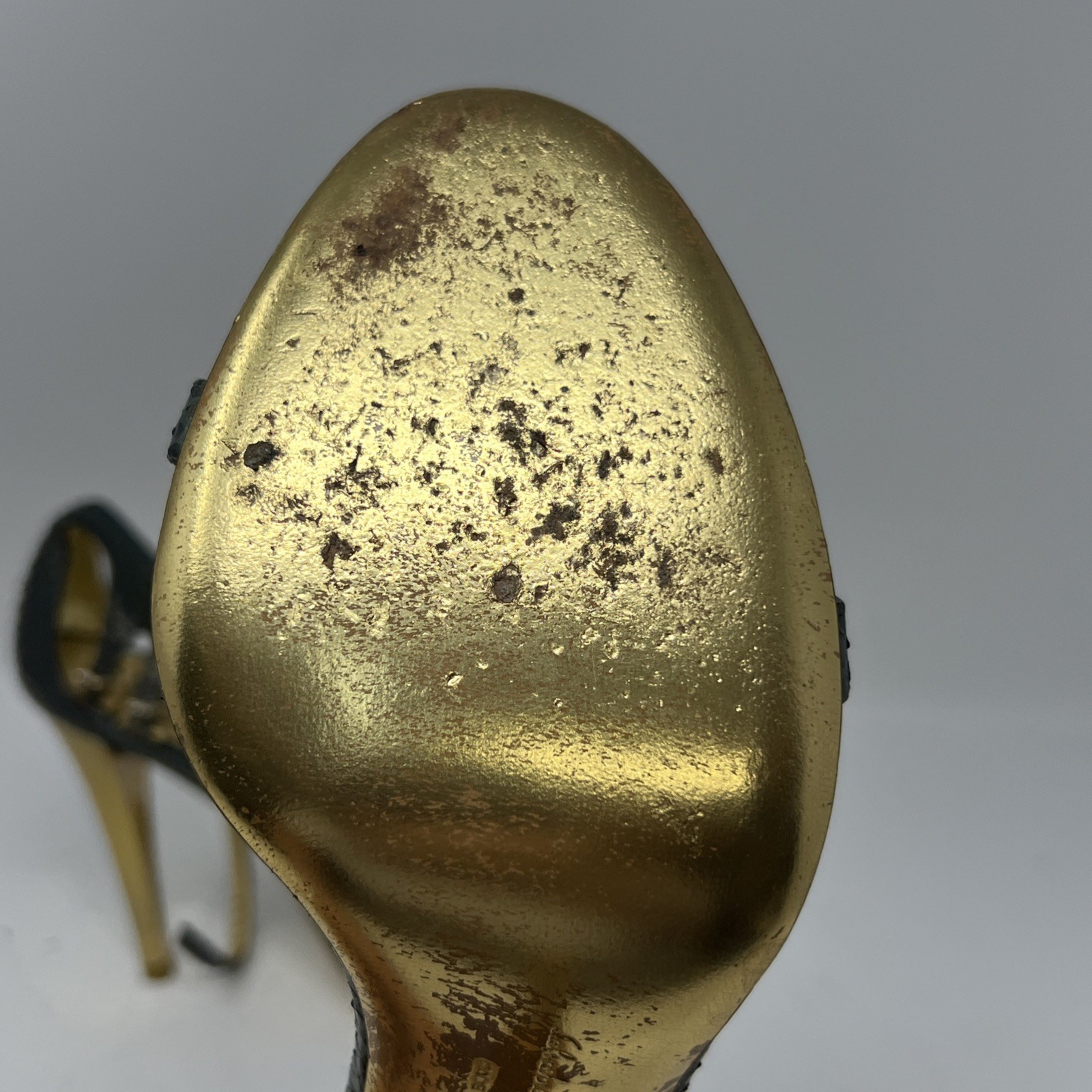 Salvatore Ferragamo Python Ankle Strap Sandals Si… - image 6