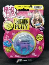 NEW Mad Lab Glitter Unicorn Putty Blue Pink Sparkly Glitter Ooze Jaru