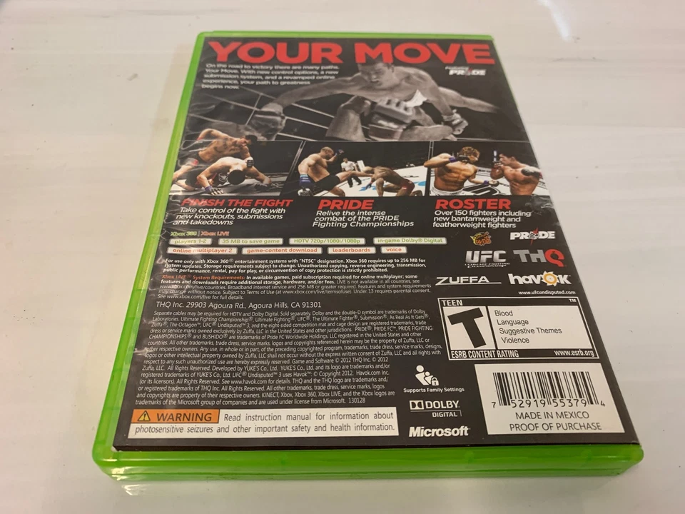 UFC Undisputed 3 (Microsoft Xbox 360, 2012) - CIB Foto 3 de 3