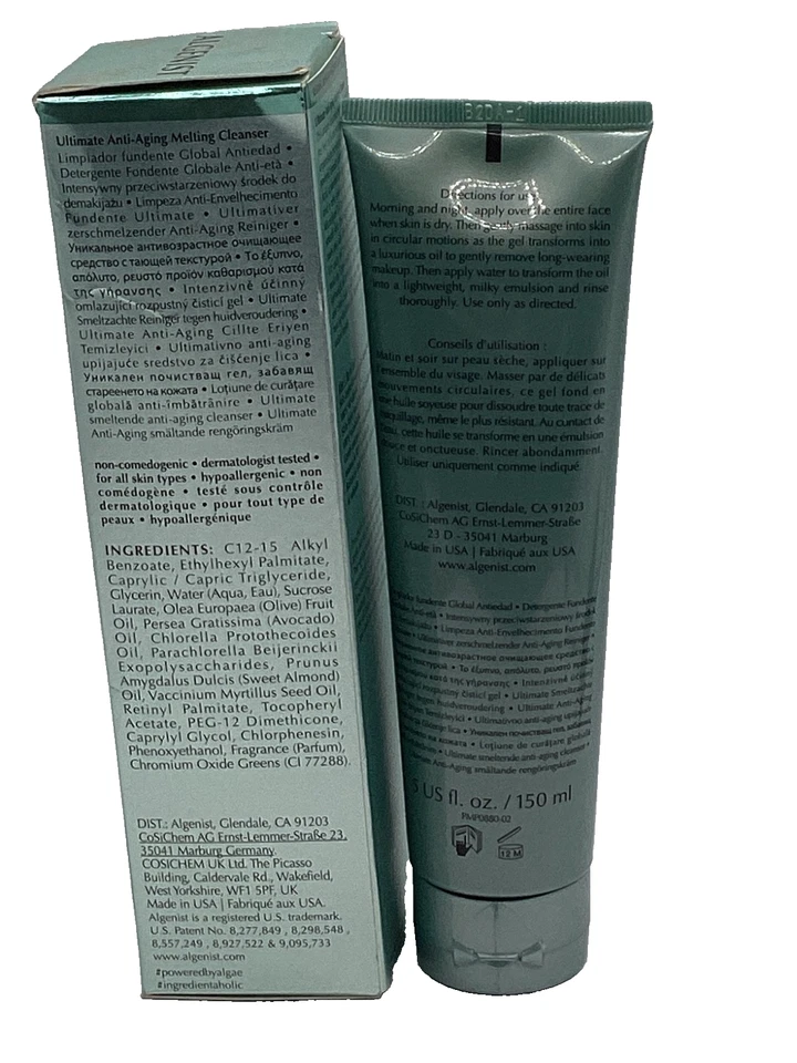 Limpiador antienvejecimiento Algenist Genius Ultimate 5 oz 150 ml ¡Nuevo en caja! Foto 3 de 3