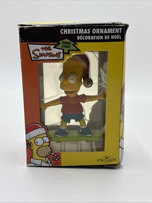#ad Bart Simpson skateboard 2009 Kurt Adler Christmas Ornament The Simpsons $29.13